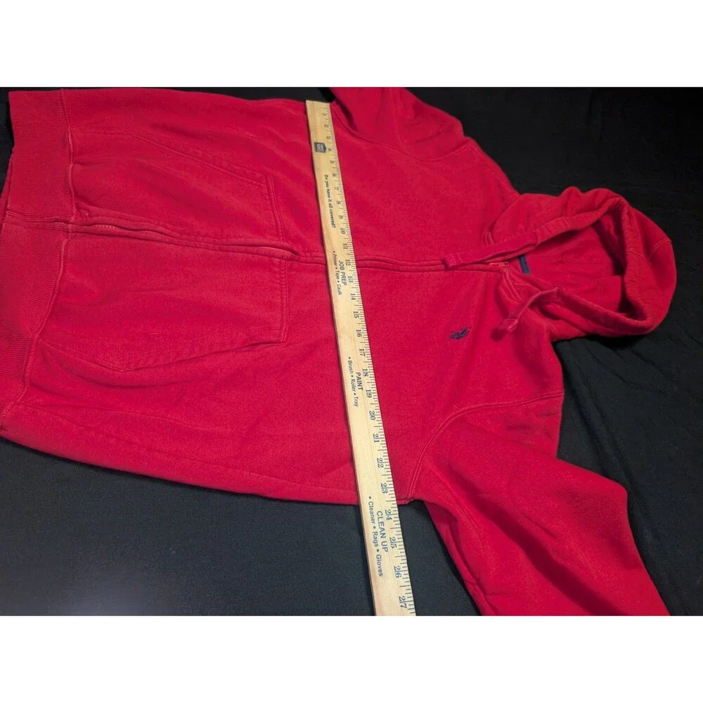 U.s. Polo Assn.  Hoodie Red Large Size Men’s Red Labeled Hooded Zip Jacket - Picture 6 of 10